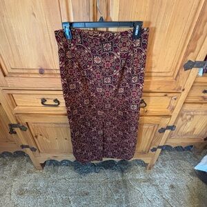 Elegant Christopher & Banks Floral Patterned Skirt